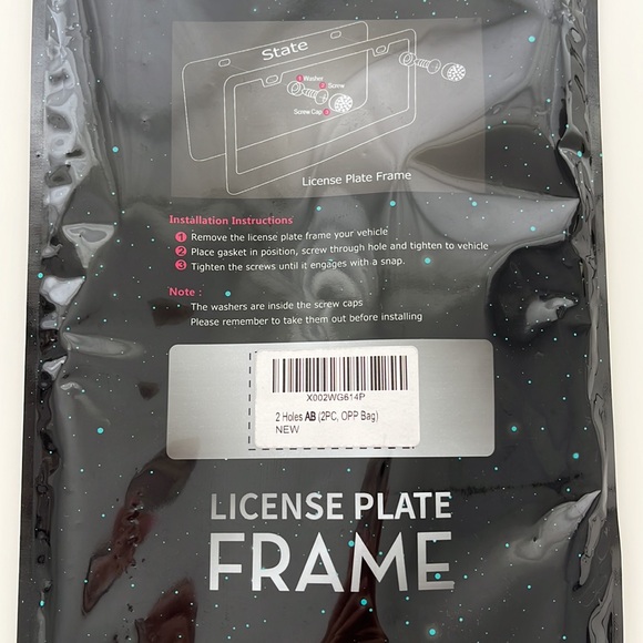 License Plate Frame With Rhinestones - Picture 6 of 6